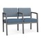 Lesro Lenox 2 Seat Tandem Seating W/ Arm, 43.5 in W 24.5 in L 32 in H LS2103 - alternate 1
